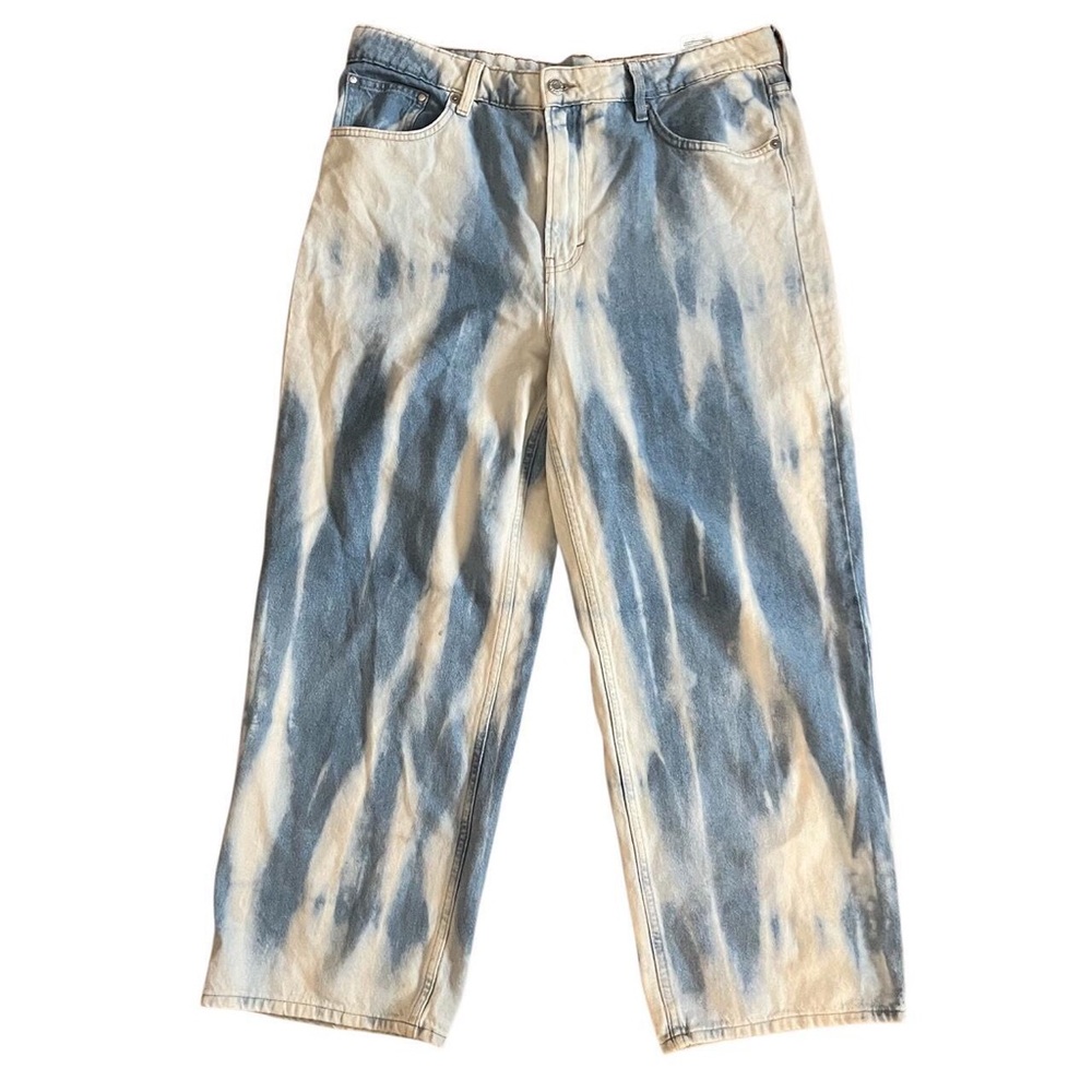 H&m tie dye bleached jeans